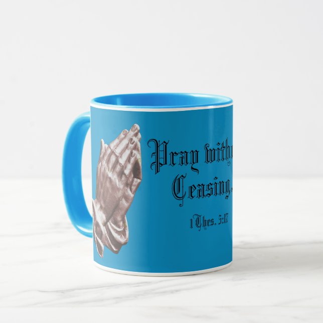 PRAY WITHOUT CEASING MUG (Front Left)