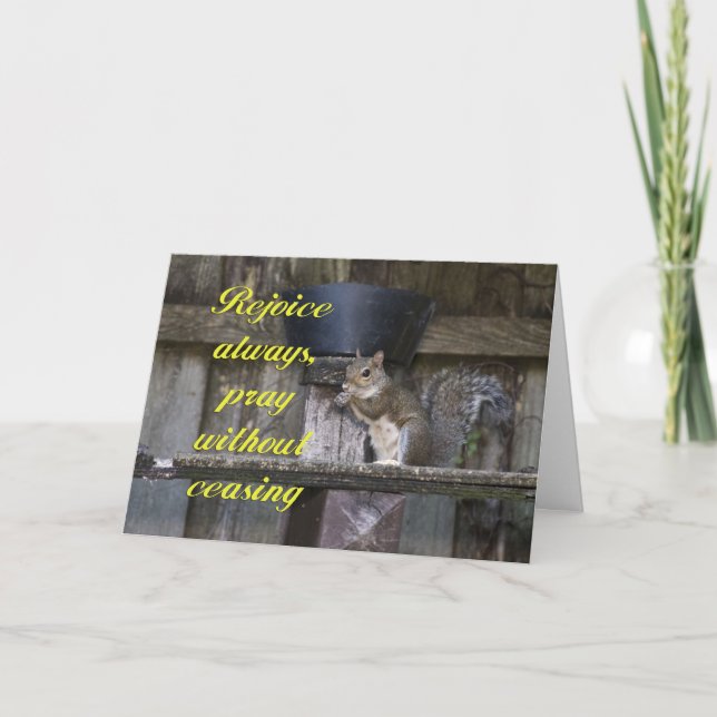 Pray Without Ceasing Thank You Card (Front)