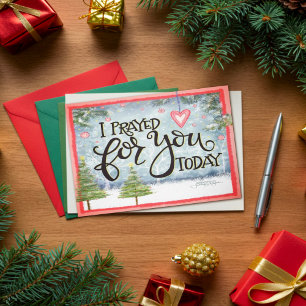 Prayed for You Pretty Inspirivity Christmas Card
