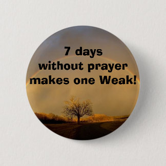 Prayer 6 Cm Round Badge