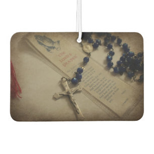 Prayer and Rosary Car Air Freshener