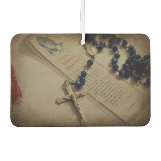Prayer and Rosary Car Air Freshener