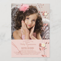 Prayer Beads Religious Photo Invitation