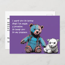 Prayer-Bear Postcard