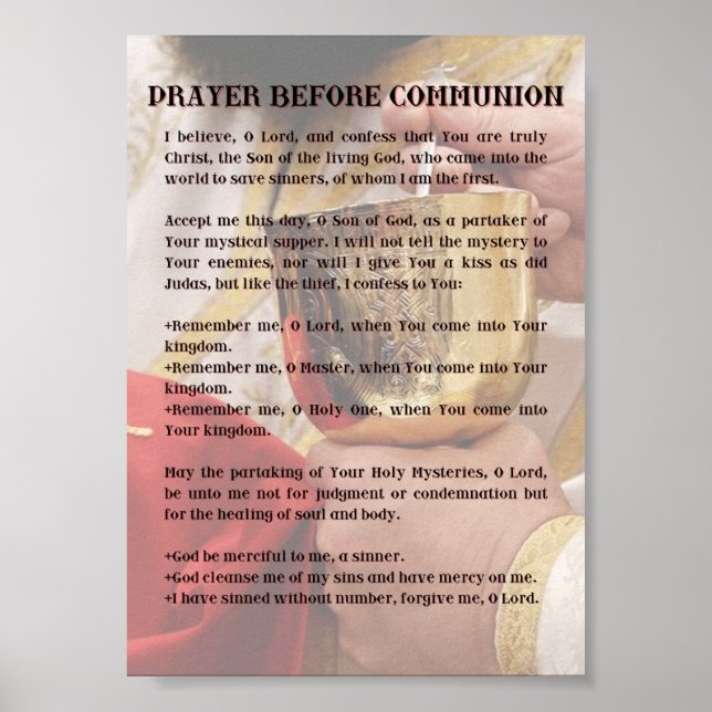 Prayer before Communion Print (Front)