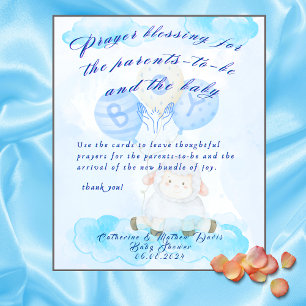 Prayer Blessing for the Parents-to-be & Baby Pedestal Sign