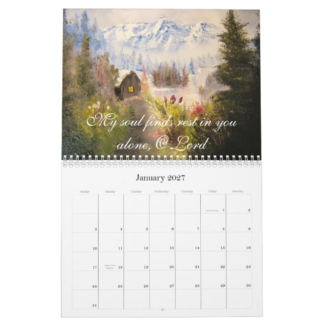 Prayer Calendar - Customised (Jan 2027)