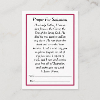 Prayer Card