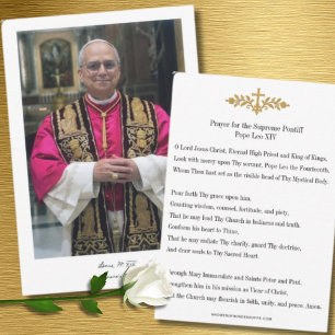 Prayer Card for Pope Leo XIV, Vicar of Christ