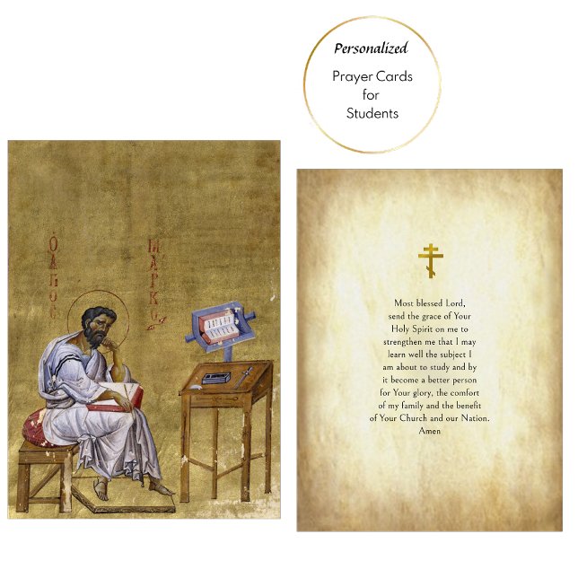 Prayer Card for Students Orthodox Christian (Creator Uploaded)