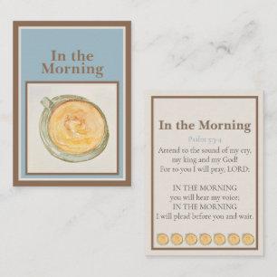 Prayer Card: In the Morning — Psalm 5:3-4 Card