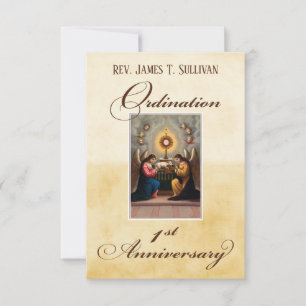 Prayer Card Name 1st Ordination Anniversary Altar