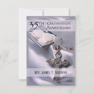 Prayer Card Name 35th Ordination Anniversary Host