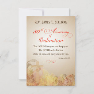 Prayer Card Name 50th Ordination Anniversary