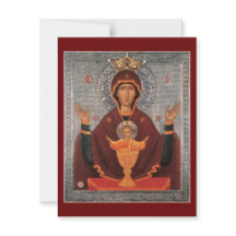 prayer card of Mother of God-Inexhaustible Chalice
