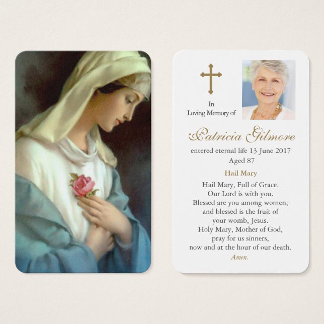 Prayer Cards | Ave Maria (Front & Back)