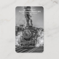 Prayer Cards | B&W Steam Train Deluxe