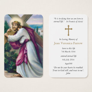 Prayer Cards   Carrying The Cross
