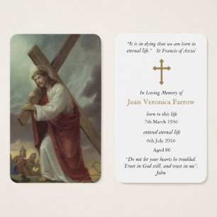 Prayer Cards   Carrying The Cross 1