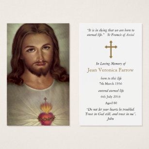 Prayer Cards | Devotion Sacred Heart Jesus