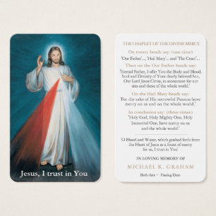 Prayer Cards   Divine Mercy Chaplet 01