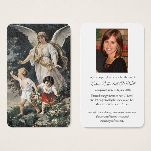 Prayer Cards | Guardian Angel 3 (Front & Back)