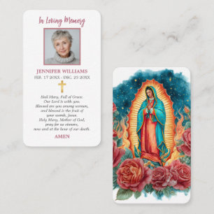 Prayer Cards Holy Card Our Lady of Guadalupe