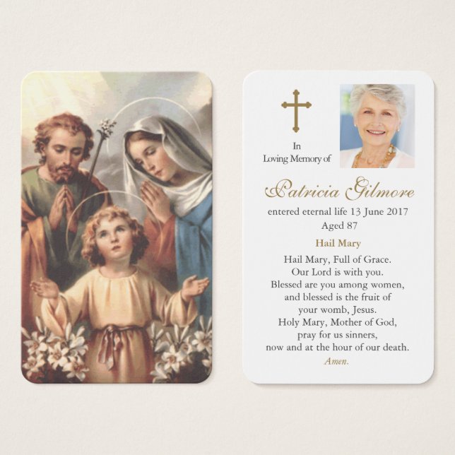 Prayer Cards | Holy Family 2 (Front & Back)