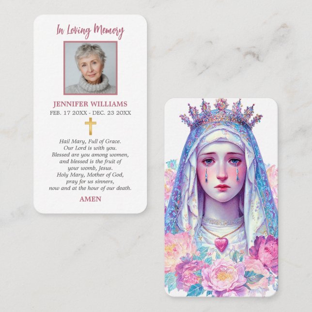 Prayer Cards I Hail Mary (Front/Back)