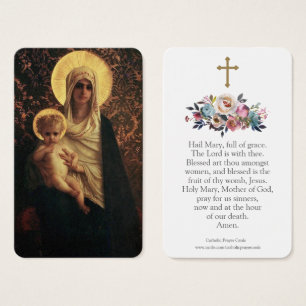 Prayer Cards   Mary & Baby Jesus 01