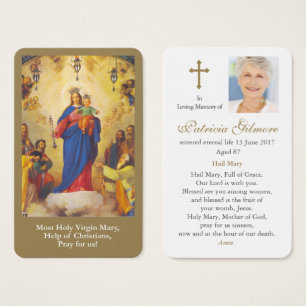 Prayer Cards   Mary Help of Christians