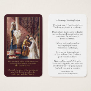 Prayer Cards Mary & Joseph Wedding