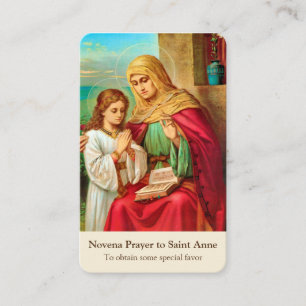 Prayer Cards   Novena Prayer St. Anne 1