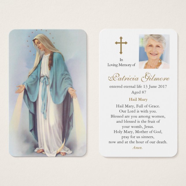Prayer Cards | Radiant Mary (Front & Back)