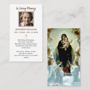 Prayer Cards Religious Holy Mary Blessed Mother