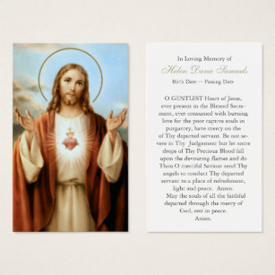 Prayer Cards | Sacred Heart Jesus 3