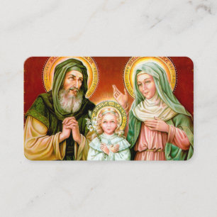 Prayer cards   St Anne, St Joachim & Mary