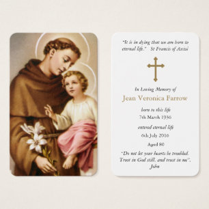 Prayer Cards   St Anthony 3