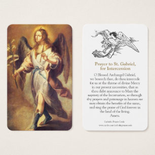 Prayer Cards   St. Gabriel 1