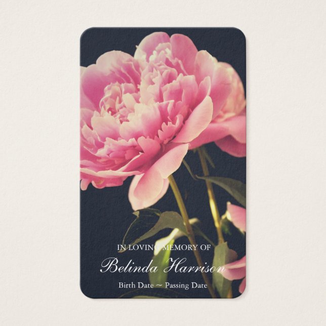 Prayer Cards | Vintage Pink Peony (Front)