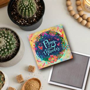 “Prayer Causes Miracles“ Inspirivity Magnet