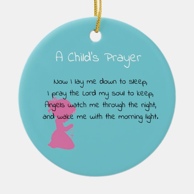 Prayer Ceramic Ornament (Front)