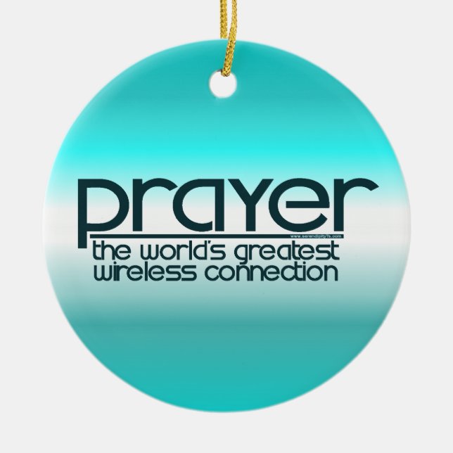 PRAYER CERAMIC ORNAMENT (Front)