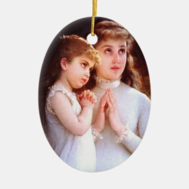 PRAYER CERAMIC TREE DECORATION (Front)