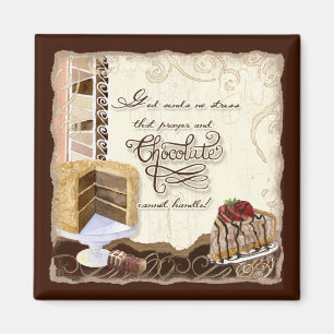 Prayer & Chocolate Magnet