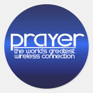 PRAYER CLASSIC ROUND STICKER
