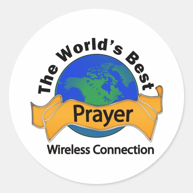 Prayer Classic Round Sticker (Front)