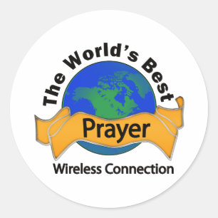 Prayer Classic Round Sticker