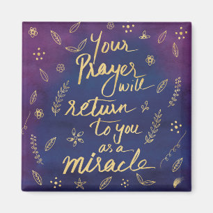 Prayer Faith Miracle Hope Affirmation Magnet