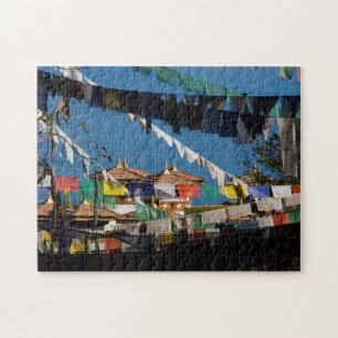 Prayer flags and chortens jigsaw puzzle